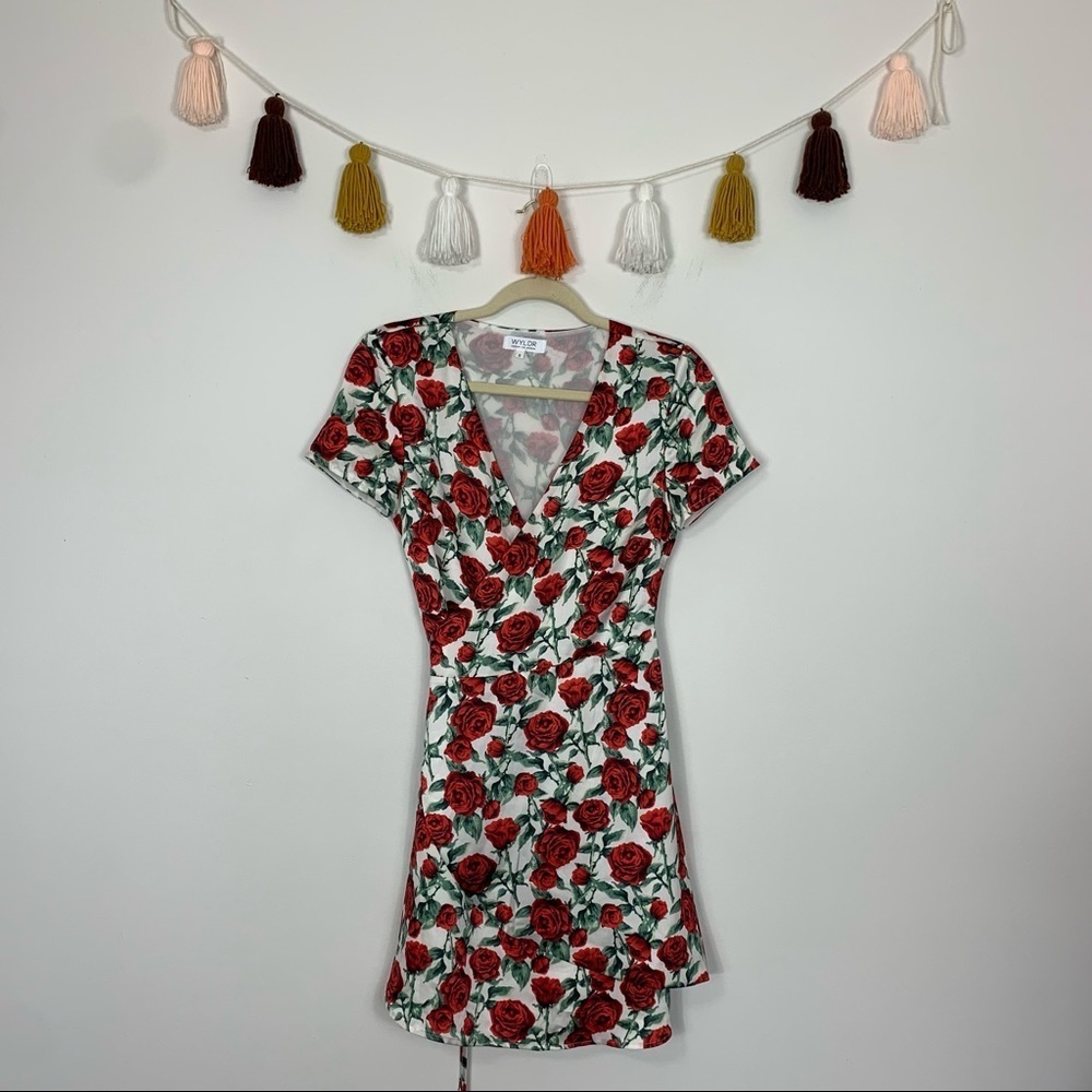 WYLDR Red Floral Mini Dress